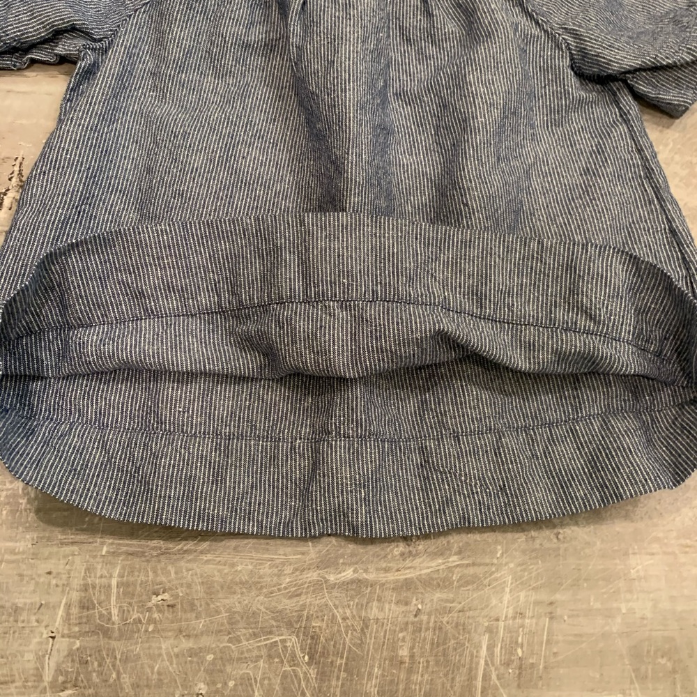 Crewcuts off-the-shoulder blue stripe top - Picture 7 of 7